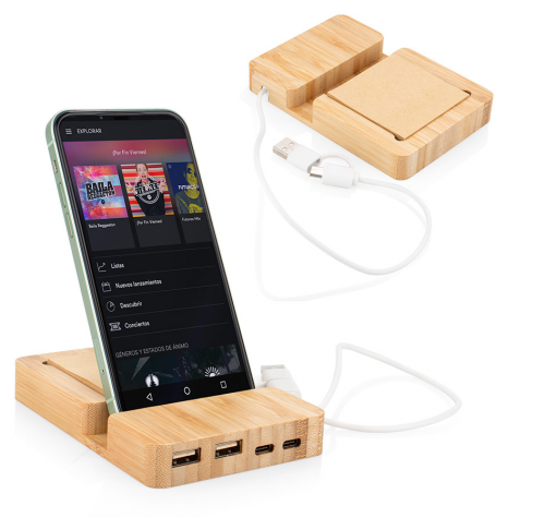 Multipuerto Bambú Phone