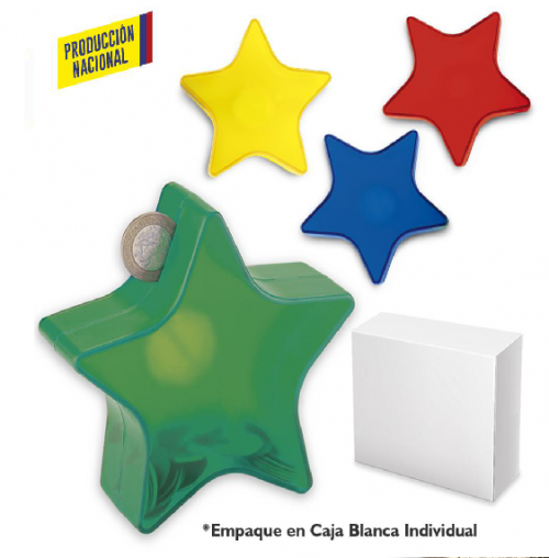 Alcancía Estrella 13.5cm (Stock telefónicamente)