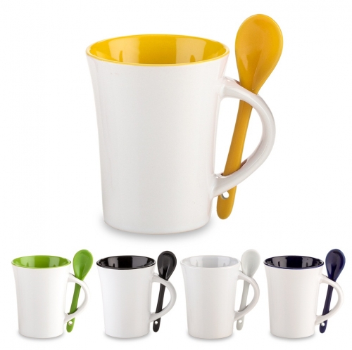 Mug Cerámica con Cuchara Trump 10oz