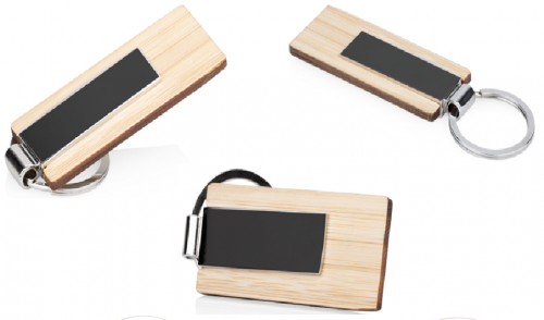 Llavero Bambú Metal